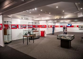 Blick auf eine Ausstellung im Centrum