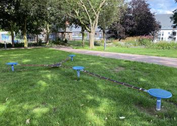 Slackline im Kasinogarten