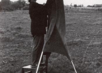 Hilde Löhr bei der Arbeit
