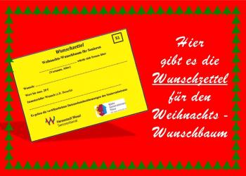 Plakat Weihnachtswunschbaum Aktion