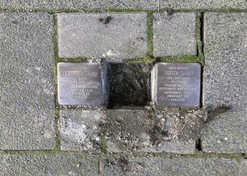 Einer der drei Stolpersteine in der Torfstraße 11 wurde entwendet. 