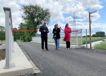 Einweihung der neuen Brücke über die Issel