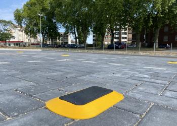 Sensor eines smarten Parkplatzes 