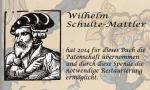 Plakette in einem restaurierten Buch