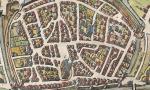 Die Weseler Altstadt; Ausschnitt aus der Vogelschau von 1588