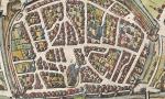 Die Weseler Altstadt; Ausschnitt aus der Vogelschau von 1588