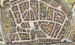 Die Weseler Altstadt; Ausschnitt aus der Vogelschau von 1588