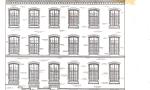 Hofseite des 1899 umgebauten Schulgebäudes an der Pergamentstraße