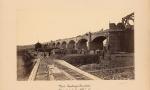 Ansicht der Baustelle mit Blick auf die Vorlandbrücke um 1872/1874 (TU Berlin, Architekturmuseum, Foto: Johann Heinrich Schönscheidt)