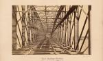Blick durch die Eisenkonstruktion der Strombrücke um 1872/1874 (TU Berlin, Architekturmuseum, Foto: Johann Heinrich Schönscheidt)