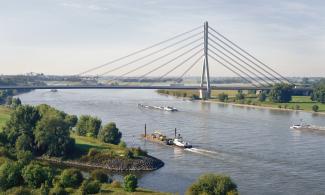 Niederrheinbrücke Wesel - Ohne Pfeiler