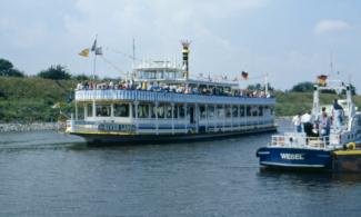 Die „River Lady“ im Weseler Hafen (Weseler Hafentag 14.07.1991)