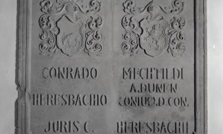 Grabplatte der Eheleute Heresbach