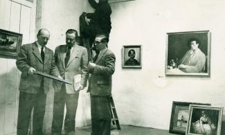 Walter-Heimig-Ausstellung 1956 (Erich Schönborn links)