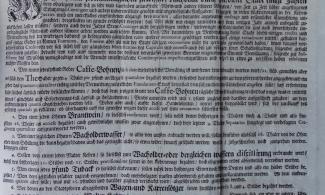 Edikt des Weseler Magistrats zur Einführung der Kaffee- und Teesteuer (April 1701)