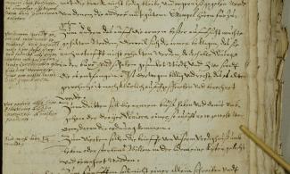 Erste Seite des Beschwerdebriefes vom 13. Februar 1622