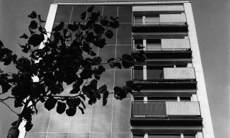 Das City-Hochhaus an der Esplanade, Ansicht der Fassade (1970er Jahre)