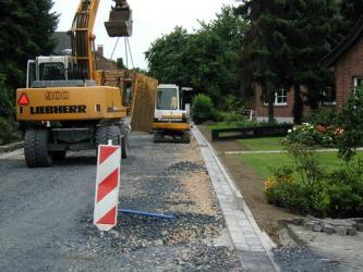 Drüner Weg-Straßenbauarbeiten