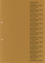 Titelblatt des Kataloges Ein naiver jugoslawischer Maler