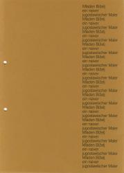 Titelblatt des Kataloges Ein naiver jugoslawischer Maler