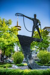 Skulptur - Mann mit Lasso