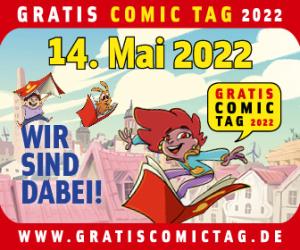 GRATIS COMIC TAG Comicplakat zum GRATIS COMIC TAG 2022am 14.05.2022