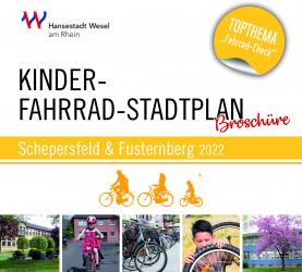 Kinder-Fahrrad-Stadtplan Schepersfeld und Fusternberg 2022, Titelseite