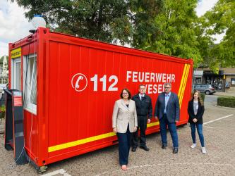 Container der Feuerwehr Wesel