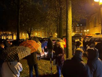 Lichtergang zum Mahnmal
