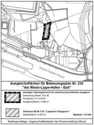 Kartendarstellung des sonstigen Geltungsbereichs für artenschutzrechtlichen Ausgleich auf dem Ökokonto WLM-Ö-05 Lippedorf Obstgarten