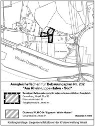Kartendarstellung des sonstigen Geltungsbereichs für artenschutzrechtlichen Ausgleich auf dem Ökokonto WLM-Ö-06 Lippedorf Wilder Garten